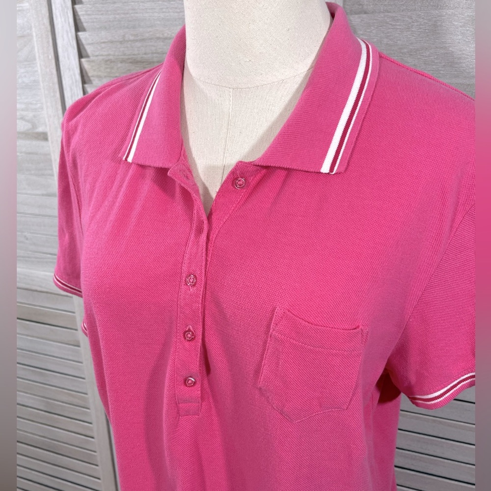 FADED GLORY Polo Dress Barbie Pink-12/14 - Picture 2 of 3
